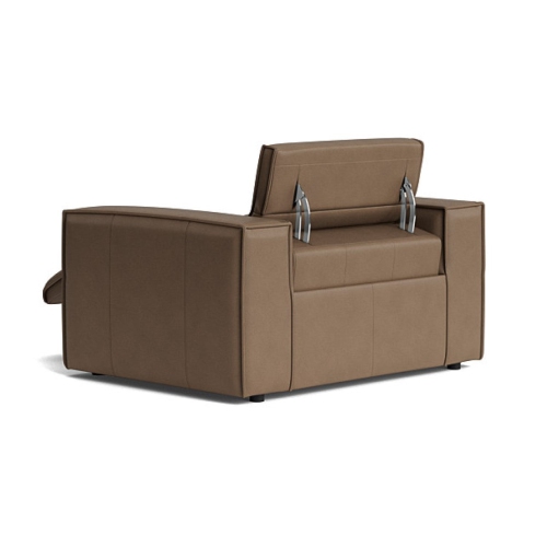 Valencia Emery Top Grain Leather Recliner Seat, Brown