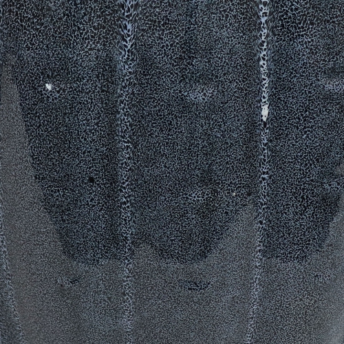 Sunnydaze 10" Fluted Ceramic Planter - Black Mist - 2-Pack