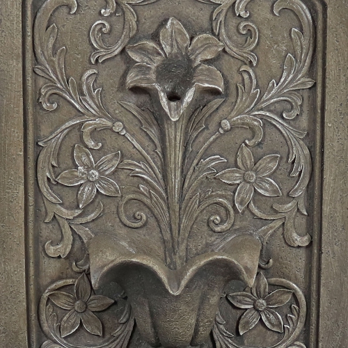 Sunnydaze Lovely Lily Polyresin Flat Back Outdoor Wall Fountain