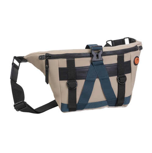 JOAN & DAVID  20 Inch Sport Nylon Colorblock Travel Sling Pouch