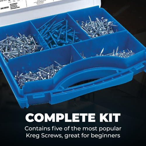 Kreg SK03 Pocket-Hole Screw Kit in 5 Sizes
