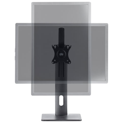 StarTech 32" Ergonomic Single Monitor Standing Mount - Black