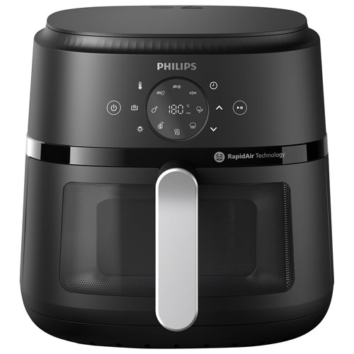 Friteuse à air chaud avec fenêtre série 2000 de Philips - 6,6 pte - Noir - Exclusivité de Best Buy