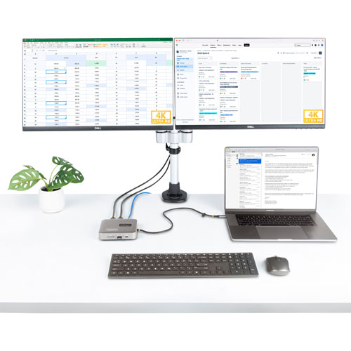StarTech USB-C Multiport Adapter with HDMI & Card Reader & Ethernet