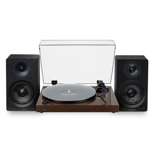 Fluance RT81+ Turntable & Ai41 Powered Speakers Bundle: High Fidelity Vinyl & Detailed Stereo Sound
