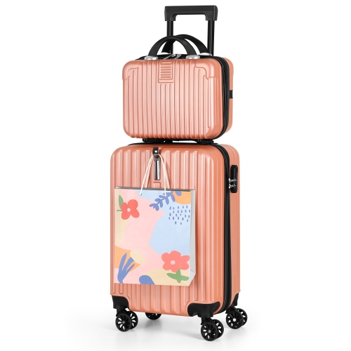 Valises, bagage de cabine 20 po, valises de toilette 14 po, valise rigide, ABS, roulettes TSA
