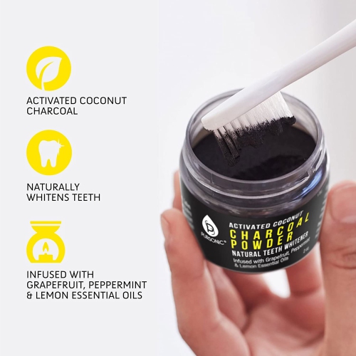Pursonic Activated Coconut Charcoal Powder Natural Teeth Whitener