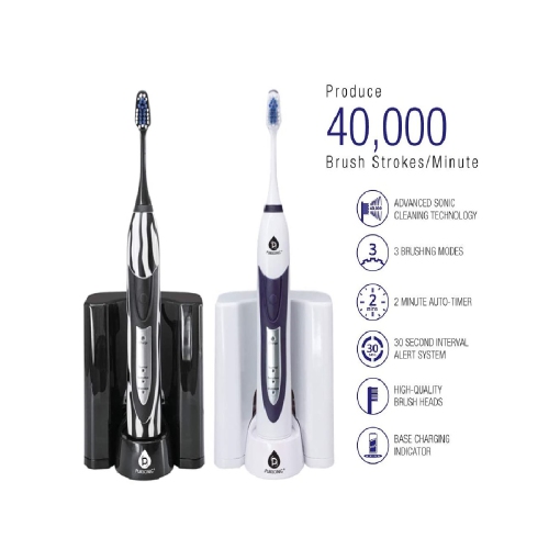 Pursonic Sonic Movement Rechargeable Electric Toothbrush - Black