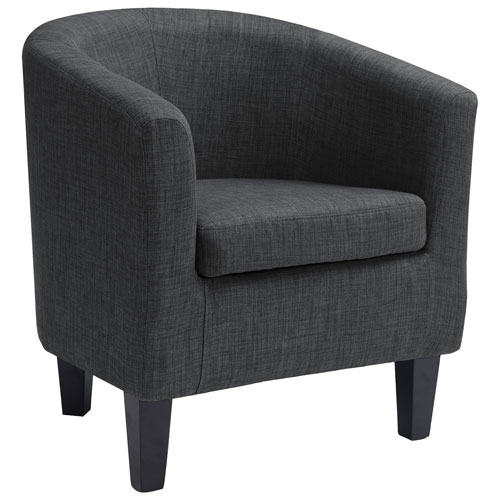 Fauteuil décoratif contemporain Antonio - Gris foncé