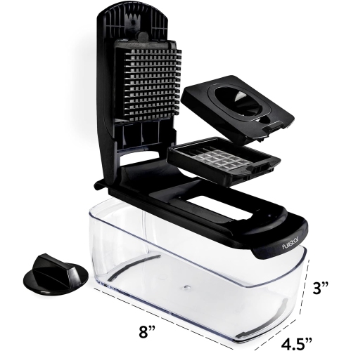 Hachoir à légumes coupe-oignons - hachoir à légumes hachoir à salade manuel - Trancheuse à oignons et à pommes de terre à légumes - Outils de cuisine