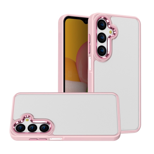 [CS] Étui rigide transparent TPU mat pour Samsung Galaxy A35 5G, rose