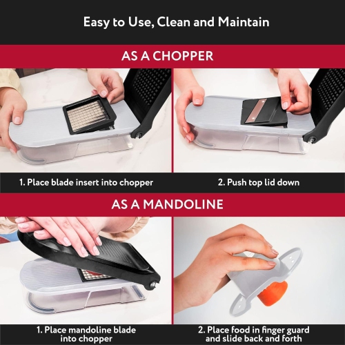 Coupe-légumes mandoline râpe à fromage - hachoir à salade d'oignons et de légumes, contenant - Coupe-trancher avec frites - Accessoires de cuisine