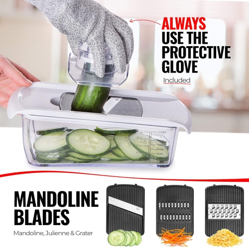 Vegetable Chopper Cutter Mandoline Slicer Cheese Grater - Food Onion Salad Veggie Chopper Container - French Fry Dicer Slicer Cutter - Kitchen Tools
