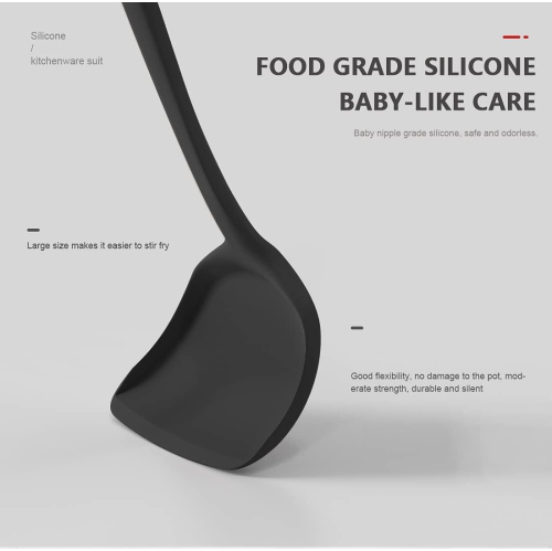 Silicone Cooking Utensils Set - 446°F Heat Resistant Kitchen,Turner Tongs, Spatula, Spoon,Brush, Whisk, Kitchen Ustensil Tools Set for Nonstick