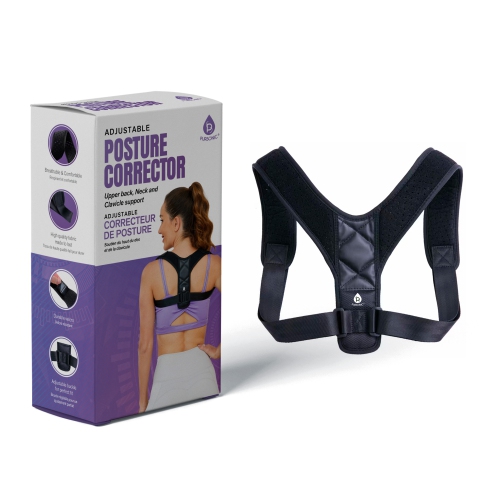 Image 1 of 2.. Pursonic Adjustable Posture Corrector Upper Back, Neck and Clavicle Support