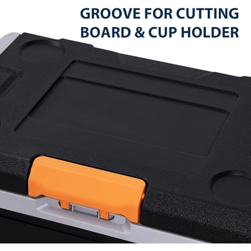 Angel Canada 37 Quart Portable Freezer with Wheels Compressor Refrigerator Temperature Control, 3 Battery Protection Modes 12V/24V DC Car Fridge