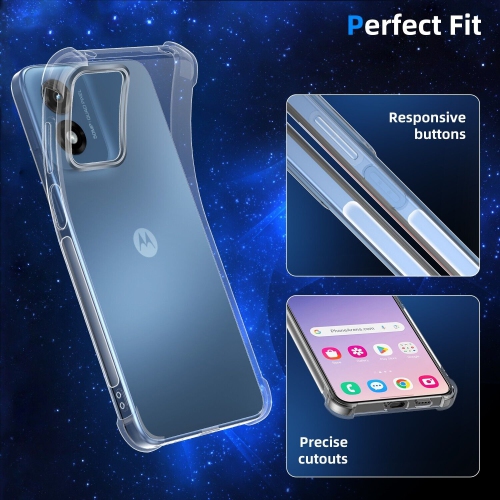 [CS] Thin TPU Jelly Bumper Soft Case Back Cover for Motorola Moto G Power, Clear