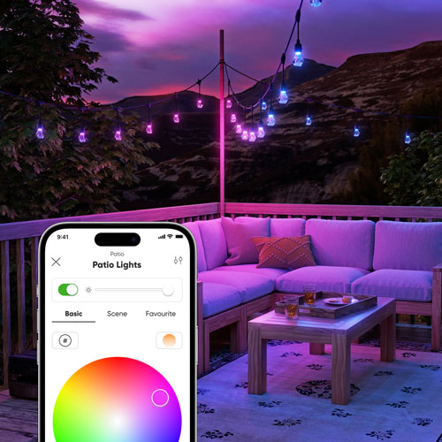Nanoleaf Matter Smart 15m Multicolour Outdoor String Lights - 20 Lights - Exclusive Retail Partner