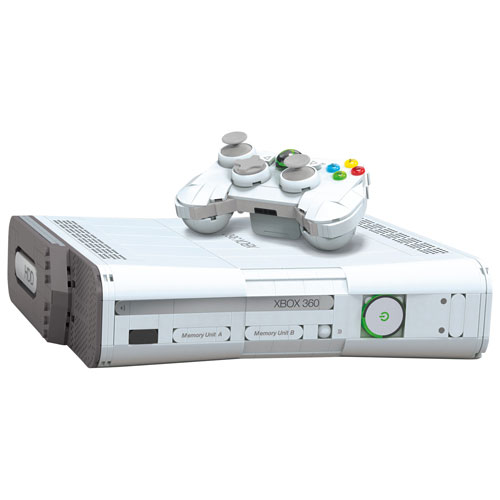 MEGA Microsoft Xbox 360 Replica with Lights - 1342 Pieces