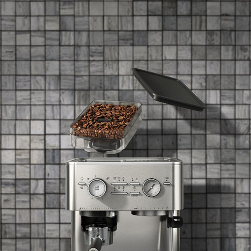 KitchenAid Semi-Automatic Espresso Machine with Coffee Grinder - Stainless Steel