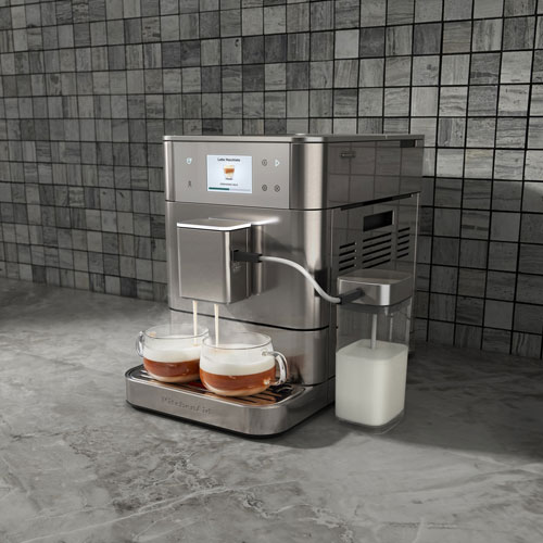 KitchenAid KES8557 Automatic Espresso Machine with Coffee Grinder & Automatic Milk Frothing - Stainless Steel