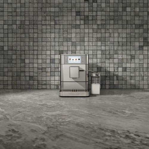 Machine à espresso automatique KES8558 de KitchenAid avec moulin à café et mousseur à lait automatique - Acier inoxydable