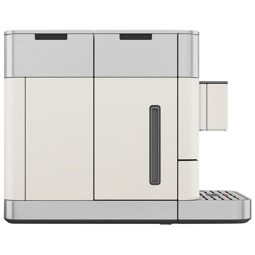 Machine à espresso automatique KES8558 de KitchenAid avec moulin à café et mousseur à lait automatique - Blanc porcelaine