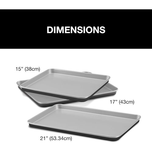 Plaques de cuisson antiadhésives Chef Classic de Cuisinart - Paquet de 3
