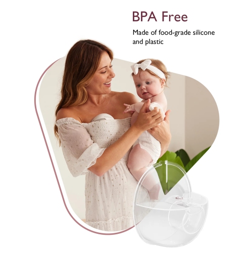 Momcozy Milk Collector for Momcozy M5, Original Momcozy M5 Breast Pump Replacement Accessories, 1 Pack