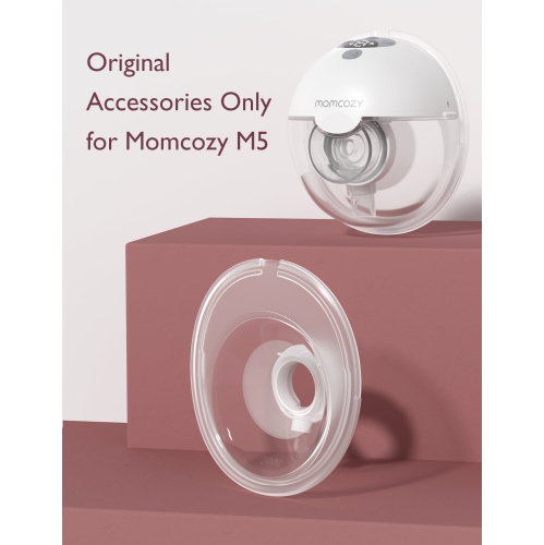 Momcozy Double-Sealed Flange 24mm Compatible with Momcozy M5 Breast Pump. Original M5 Breast Pump Replacement Accessories, 1PC