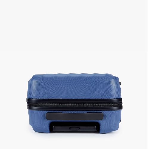 Valise de cabine rigide de 21 po à roulettes Globetrotter de Bagsmart - Bleu