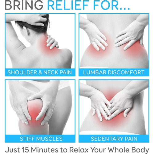 Pursonic Luxury Massage Mat: 10 Motors, Soothing Heat, Full Body Relief