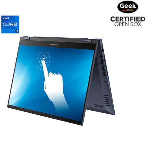 Boîte ouverte - Portable 2-en-1 à écran tactile de 14 po Vivobook 14 Flip d'ASUS - Bleu calme