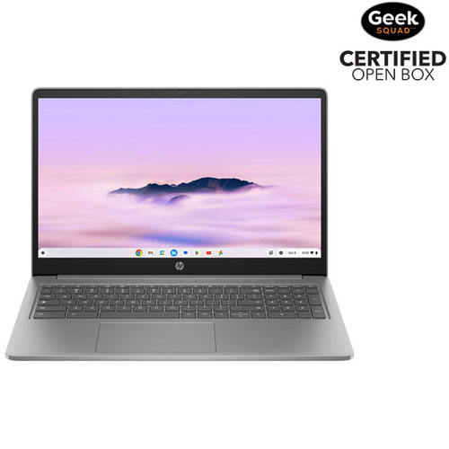 Boîte ouverte - Portable de 15 po Chromebook Plus de HP - Argenté minéral