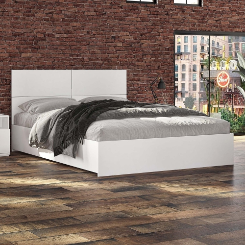 SUA-V - Ashton Thermally Fused Laminate Headboard, Queen Size, White