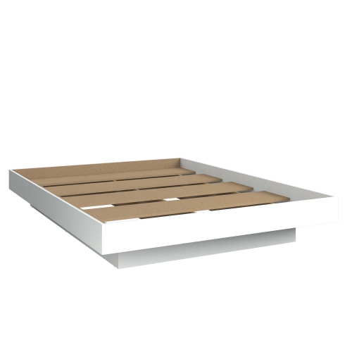 SUA-V - Kelly Thermally Fused Laminate Bed Base, Queen Size, White