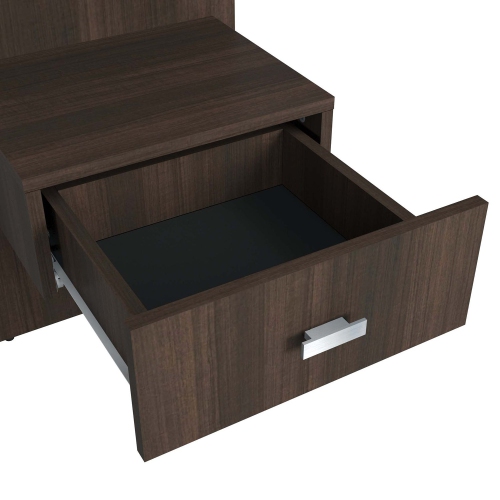 SUA-V - Set of 2 ZEN Thermally Fused Laminate Nightstands, Tuxedo