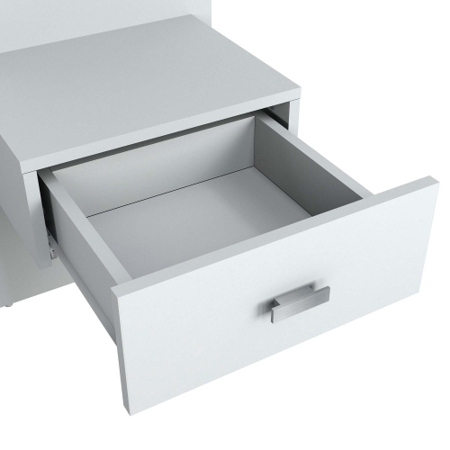 SUA-V - Set of 2 ZEN Thermally Fused Laminate Nightstands, White