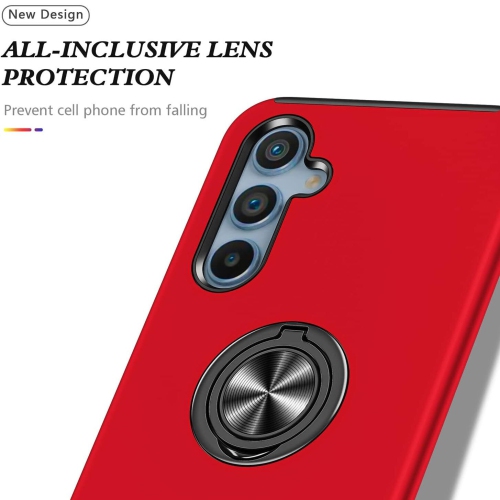 XCRS Dual-Layer Slim Design Armor Protection Cover, Built-in Magnetic Ring, Swirl Rotating Kickstand for Hands-Free View, Drop Protection Case for