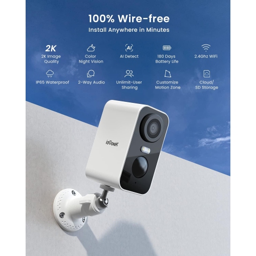 ieGeek Security Cameras Wireless Outdoor