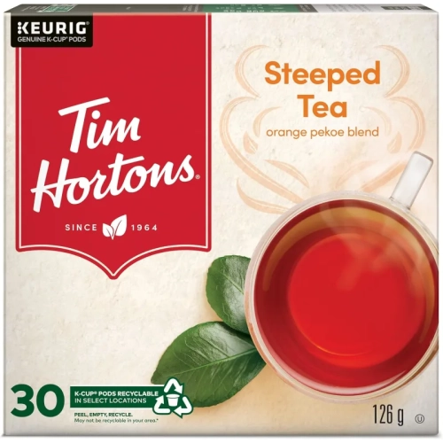 Tim Hortons Steeped Orange Pekoe Tea K-Cup Pods - Buy Online