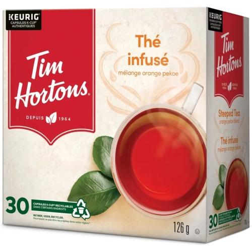 Tim Hortons Steeped Orange Pekoe Tea K-Cup Pods - Buy Online