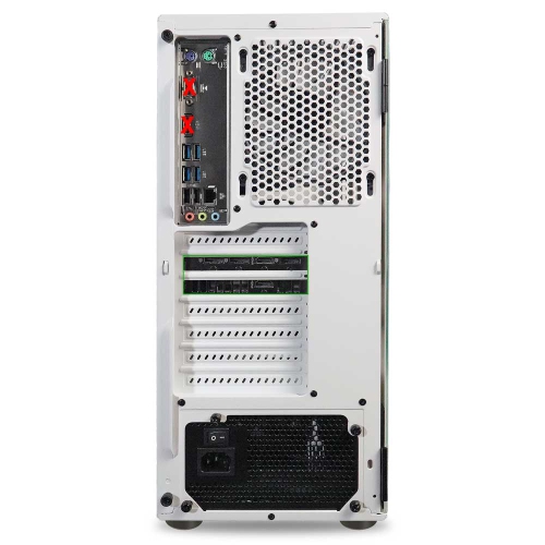 ViprTech Rebel 4.0 Gaming PC - AMD Ryzen 7, RTX 4060 8GB, 16GB DDR4 3200 RAM, 1TB NVMe SSD, VR-Ready, Streaming, RGB, Win 11, Desktop Computer White