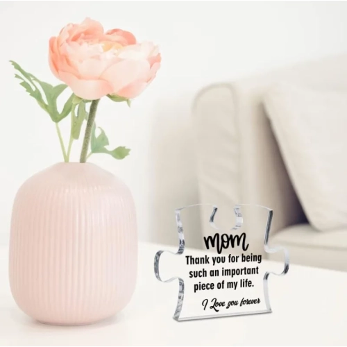 Moyel Gifts for Mom: Puzzle Acrylic Plaque - Heartfelt Mother's Day Presents from Daughter, Son, or Kids. Show Your Love with Unique Gift Ideas!