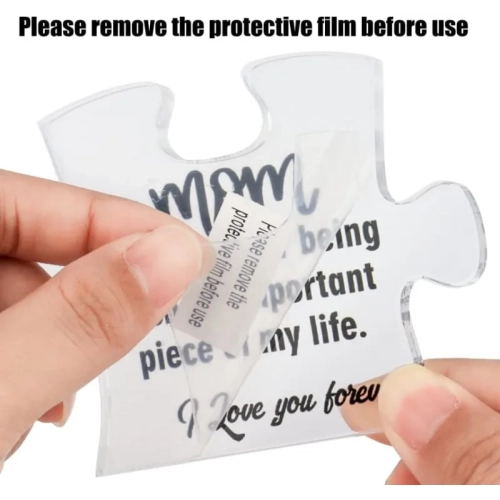 Moyel Gifts for Mom: Puzzle Acrylic Plaque - Heartfelt Mother's Day Presents from Daughter, Son, or Kids. Show Your Love with Unique Gift Ideas!