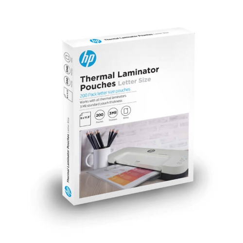 HP  200 Thermal Laminator Pouches - Clear (91013T)