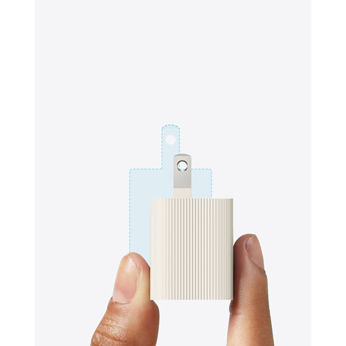 Chargeur mural USB-C de 30 W 511 Nano 4 d'Anker avec câble USB-C/USB-C - Blanc