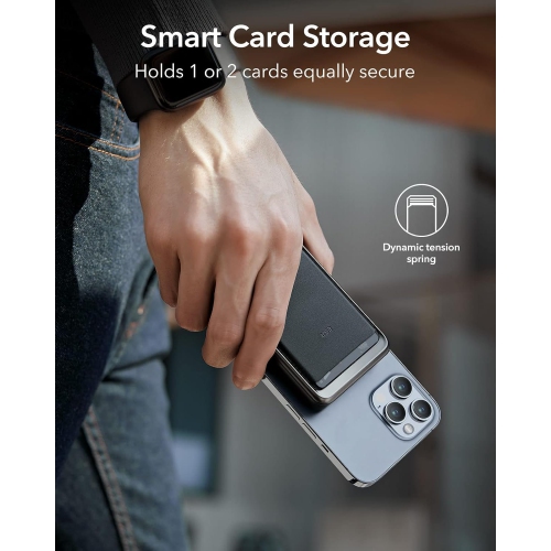 ESR HaloLock Power Bank Wallet for iPhone 15/14/13/12 Series 5,000mAh Black