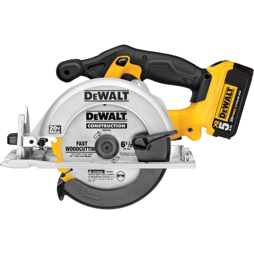 DEWALT 20V MAX* 6-1/2-Inch Circular Saw Kit, 5.0-Ah