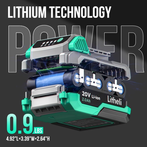 Litheli HVLP Paint Sprayer with Brushless Motor, 20V Paint Sprayers for Home Interior and Exterior, Cordless Paint Gun for Car, Deck, Furniture, with